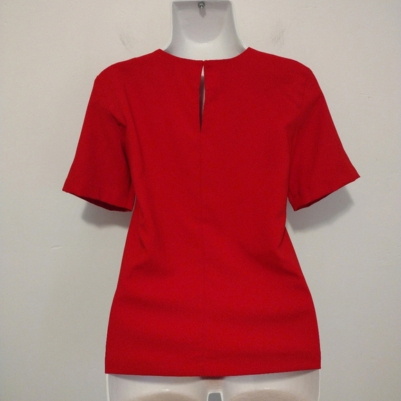 Ann Taylor - Red Short Sleeves Blouse - Picture 8 of 15